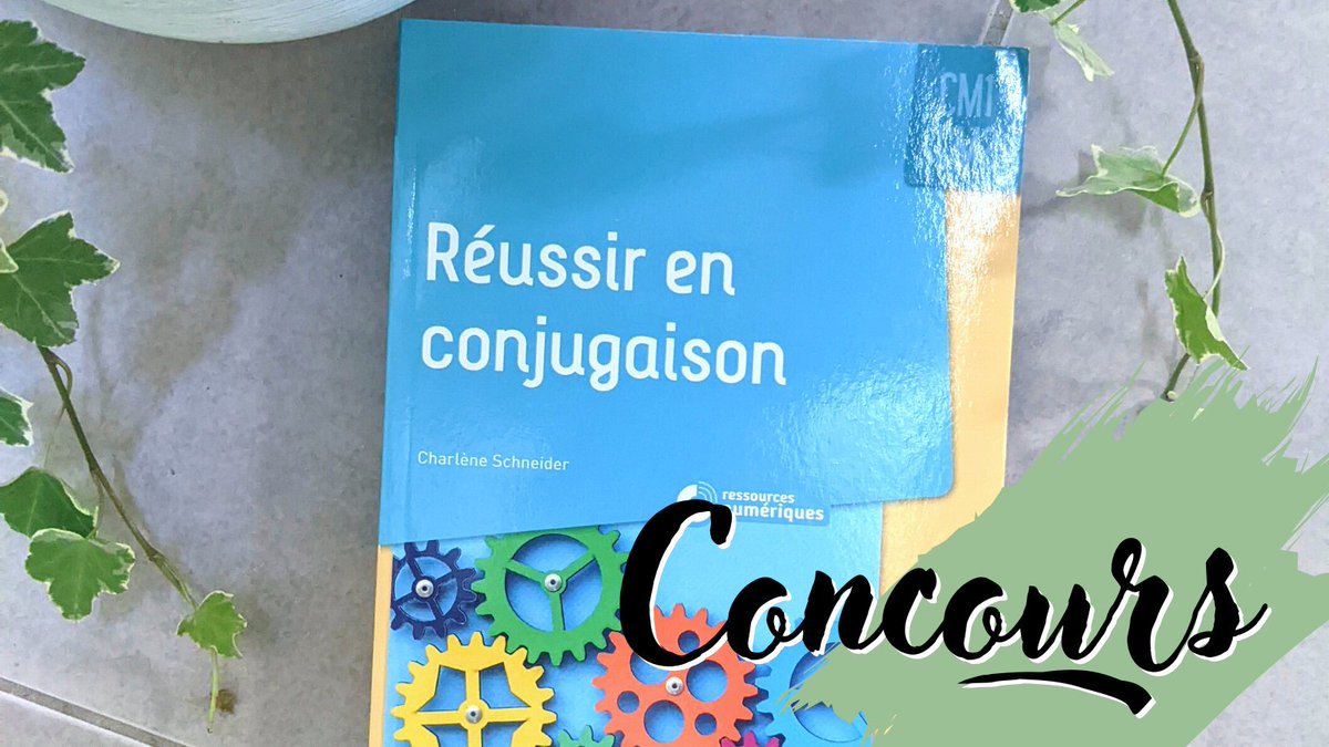 Je vous propose un concours tout simple pour tenter de gagner "Réussir en conjugaison CM1-CM2". Il suffit d'être abonné à mon compte, celui des @EditionsRetz et de retweeter cette publication. Tirage au sort le 18/08 à partir de 20h30.