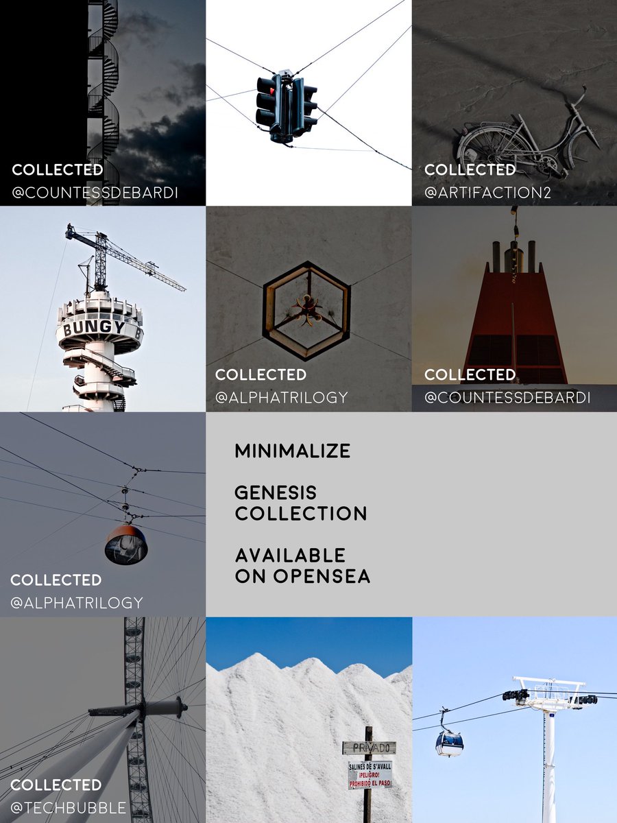 Thank you @LovePowerCoin for collecting “Salt Mountains” from my “Minimalize” collection 😍

There are 3/10 pieces available now, but unlisted them as I am trying to move this collection to Manifold. If interested in them, DM me!

Link in comments 👇