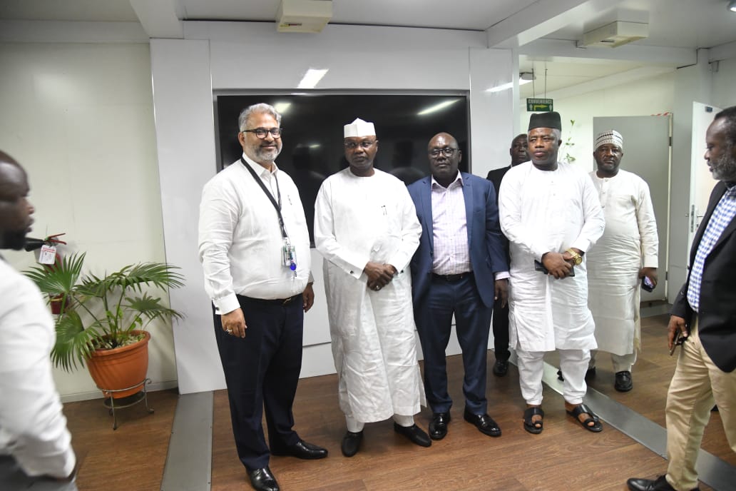 OGFZA's tweet photo. L-r: MD WACT, Naved Zafar; MD/CEO OGFZA, Sen. Tijjani Yahaya Kaura; GM OPs &amp; Tech Services, Adekunle Ajayi and DGM Trade &amp; Investment, Adamu Kontagora https://t.co/bA5ro0A5qV