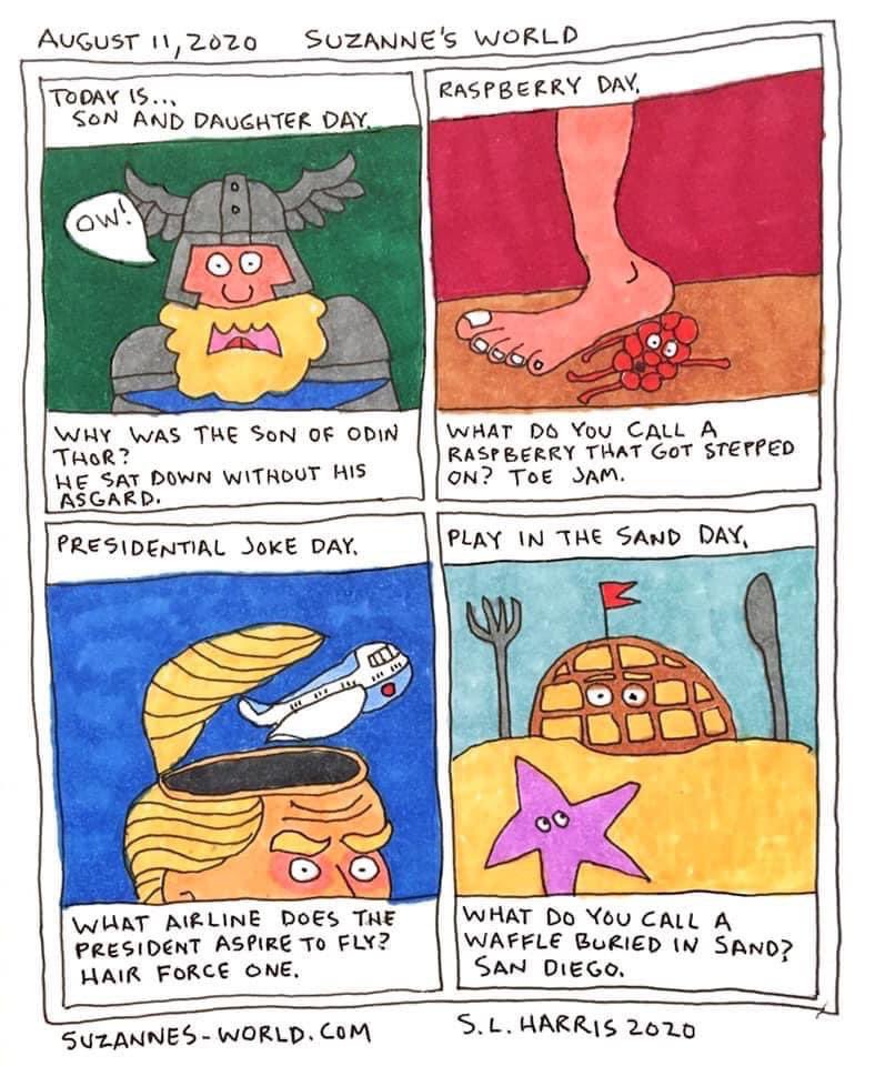 Suzanne79378461's tweet image. #SonAndDaughterDay #raspberryday #PresidentialJokeDay #PlayInTheSandDay