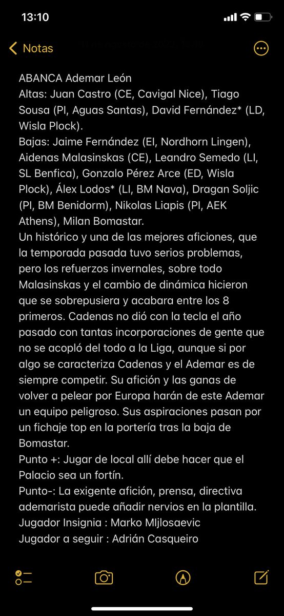 Vamos con el #2analisis <a href="/ADEMARLEON/">//Abanca Ademar León</a>