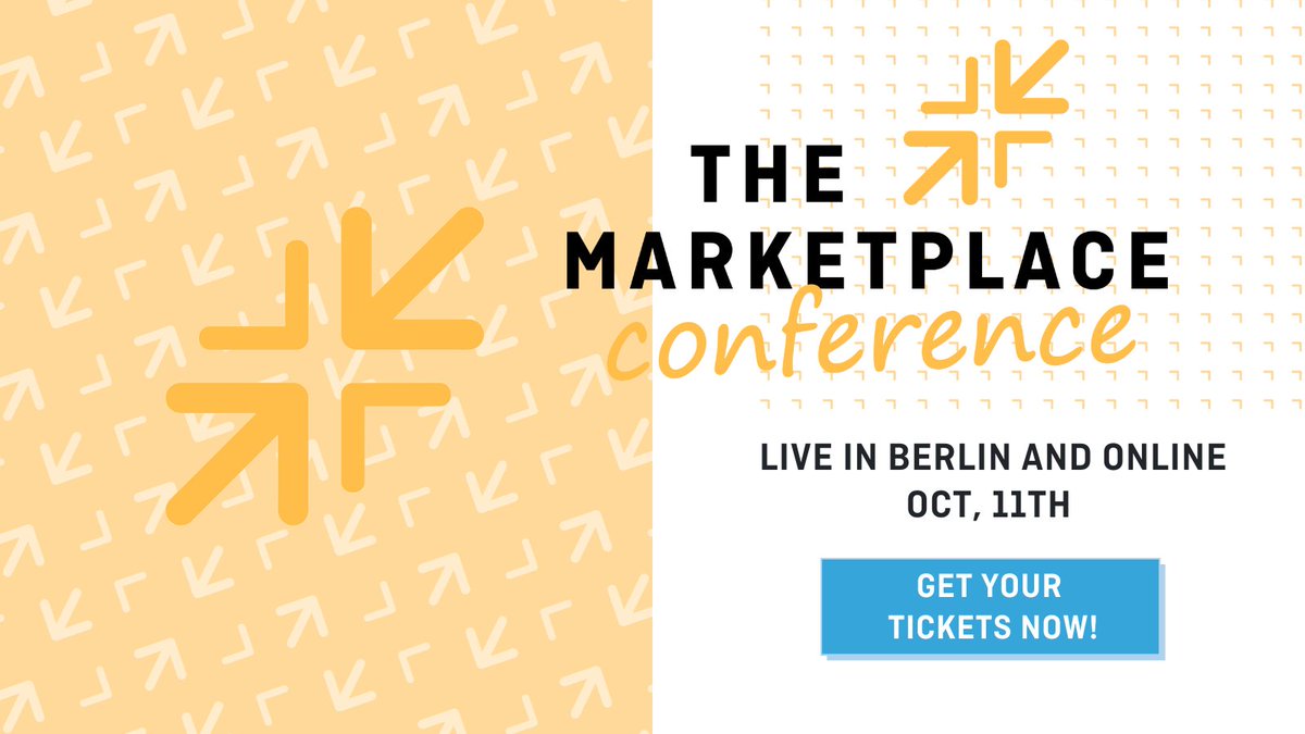 mp_conf's tweet photo. The #marketplaceconf is back! 🚀

Our 2022 edition is around the corner and will take place on the 11th of October. 

👉 Biggest marketplace conference in Europe
👉 Enjoy keynotes, panels, office hours, masterclasses &amp; more
👉 Special #climatetech focus 

https://t.co/2MaN5aQKaj https://t.co/NWn2a3FF4n