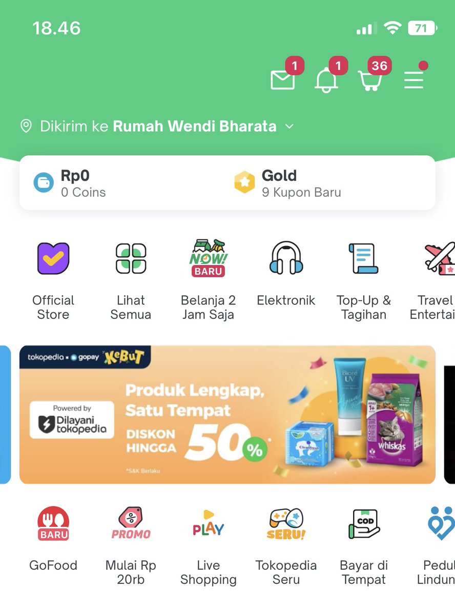 ndytata's tweet photo. @tokopedia min, kok di hp saya ios 16 ga ada fitur pencarian nya? jadi susah kalo mau nyari barang yang mau dibeli https://t.co/a7NLVRfq2p