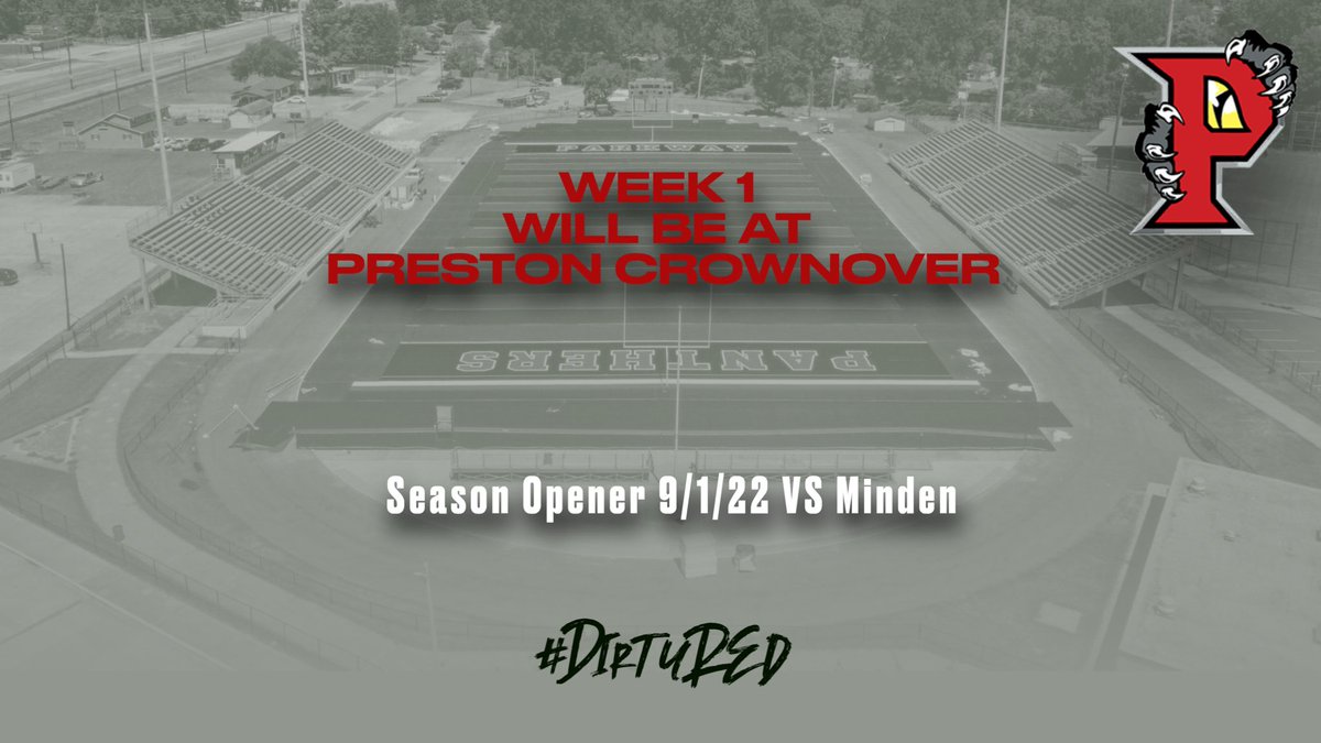 ****Location Change****

The turf will be ready for week 1. We will play all 6 home games on the turf this season. 

#DirtyRed