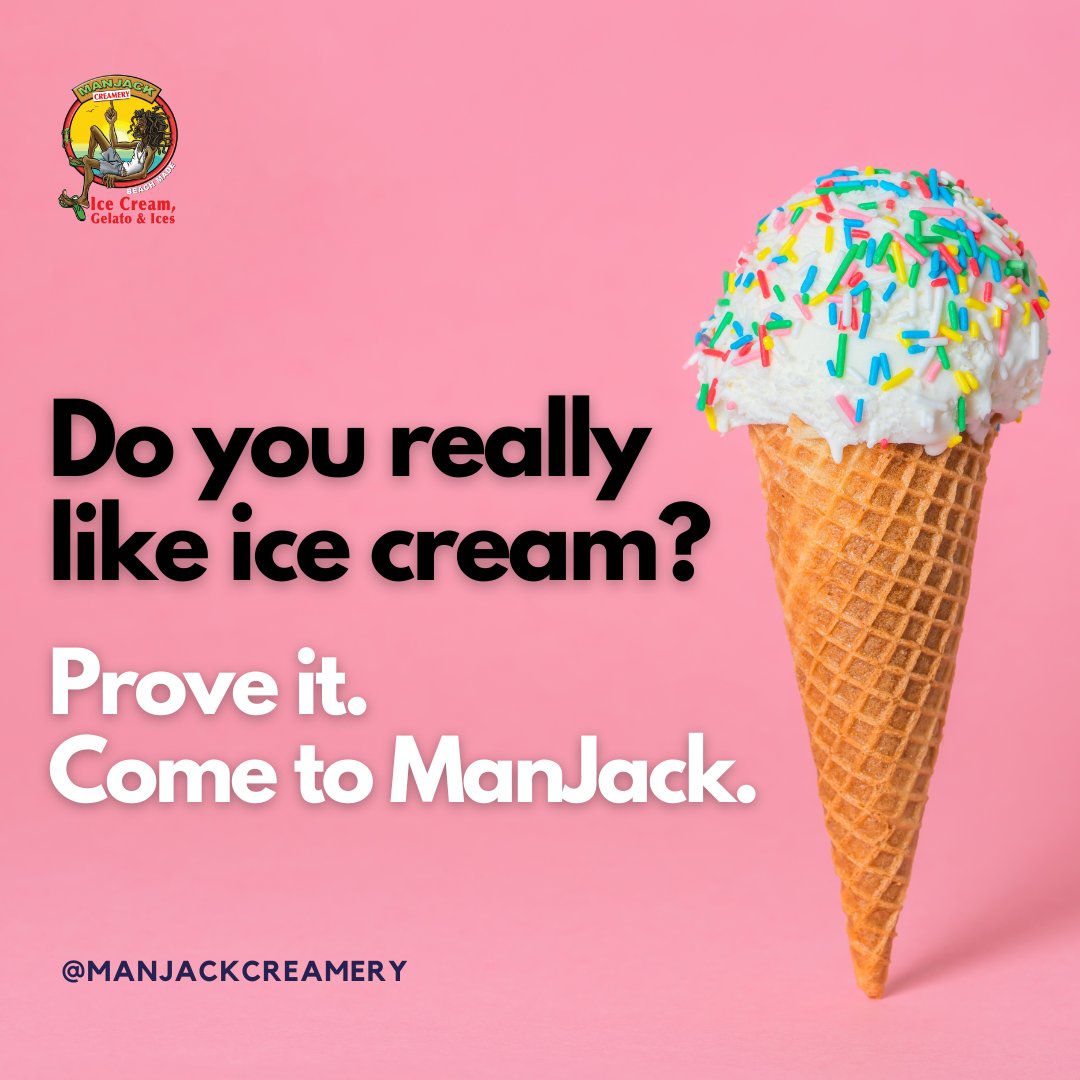 ManJackCreamery's tweet photo. We need proof.

The @manjackcreamery parlour is OPEN from 12 noon to 9pm.

#manjackbvi https://t.co/1pFQkKLigv