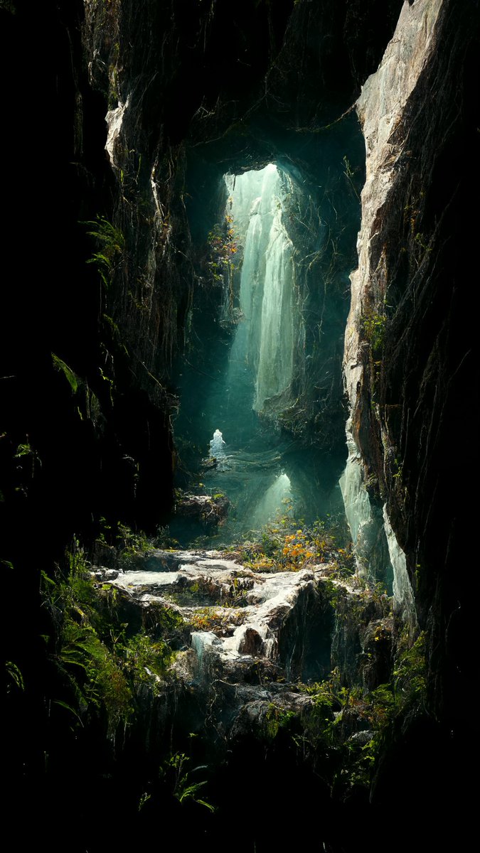 nunocpinto's tweet photo. "The Spaces in Between" #artwork #digitalart #art #illustration #artwork  #graphicdesign #sketch #retro #vintage #creative #digitalpainting #illustrator #photooftheday #digital #contemporaryart #abstractart #digitalartist #sketchbook #retrovibe #retrovintage #ice #cave #nature https://t.co/UlZAdTbjQt