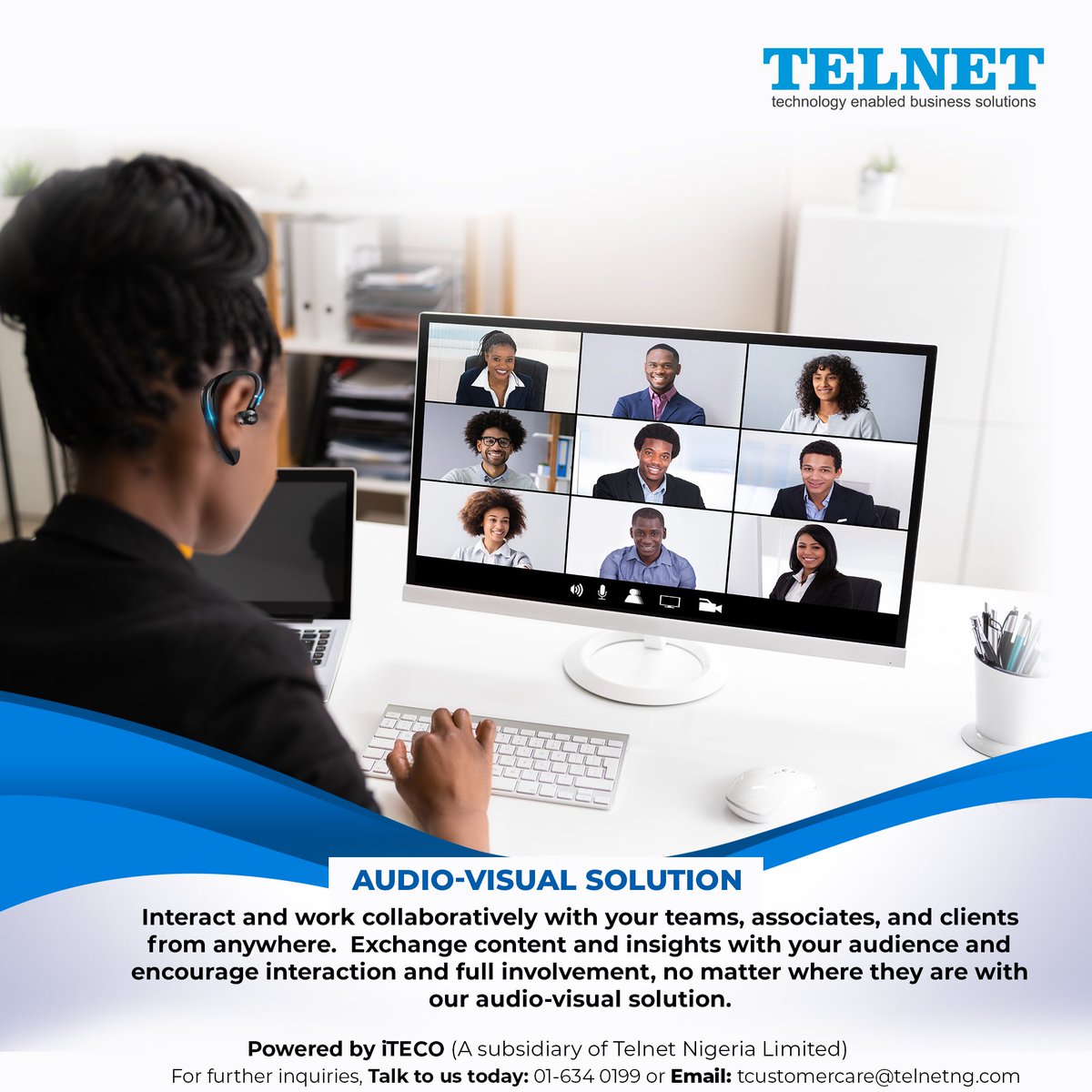 PartnerThruUs's tweet image. @TelnetNG: 'Share content with your team members and enjoy  real-time dialogue and collaboration with our audio-visual solution.

Contact us today.

Follow for more tech update. 

#audiovisual #techsolution #solutionpro… , see more tweetedtimes.com/v/23658?s=tnp