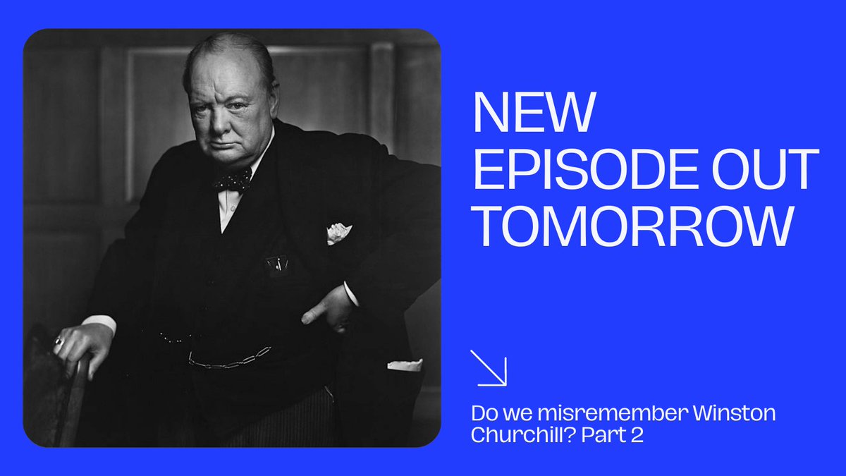 PastIsNowPod's tweet image. New episode out tomorrow 12pm 👀

Do we misremember Winston Churchill? - Part 2 
Featuring a world renowned historian. His biography of Winston Churchill was described by The Sunday Times as 'undoubtedly the best single-volume life of Churchill ever written.' 

#ThePastIsNow