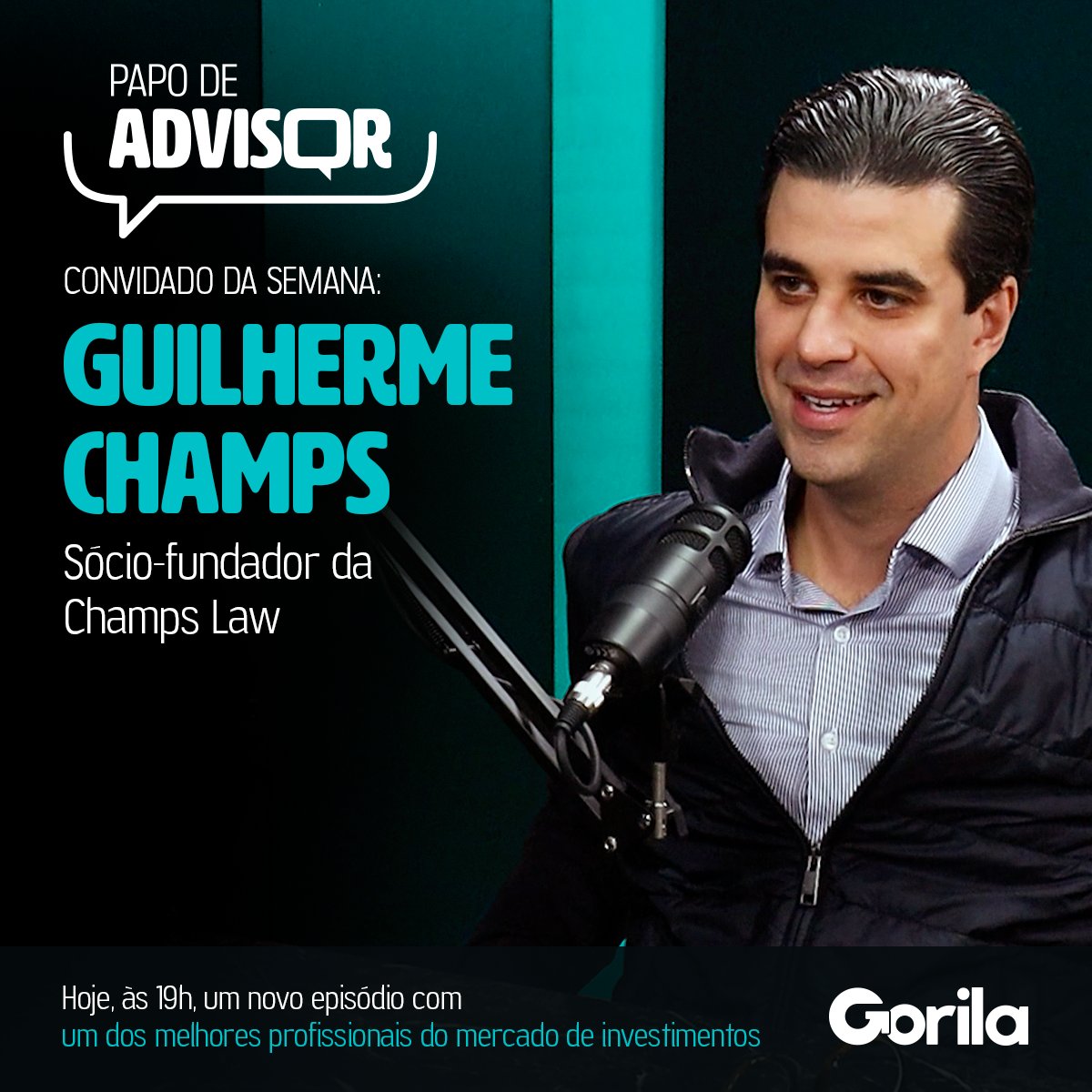 gorilainvest's tweet photo. Não perca o terceiro episódio do Papo de Advisor. Guilherme Champs, Sócio-fundador da Champs Law, conversou com o nosso Head de B2B, Guilherme Miziara. É nesta quinta, a partir das 19h, no nosso canal do YouTube.
https://t.co/zpIuIG3TBR
#GoGorila #PapoDeAdvisor #Investimentos https://t.co/XAbe3e197F