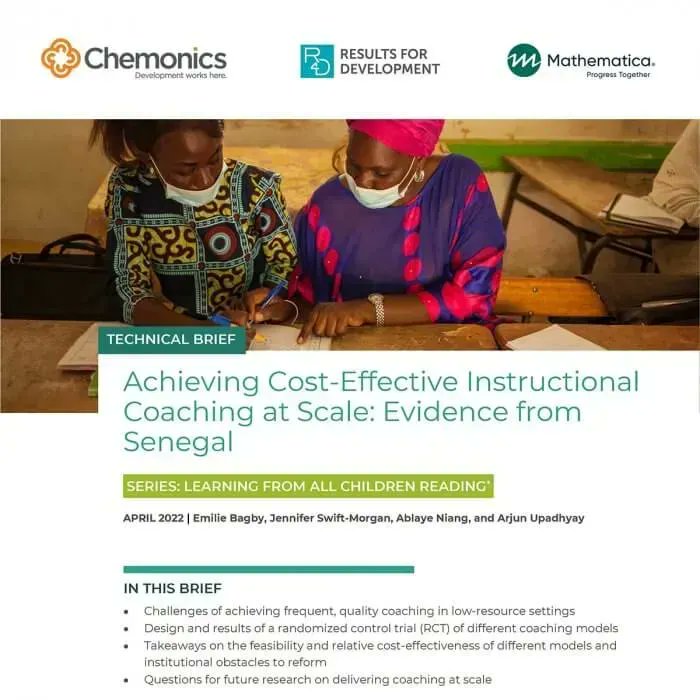 results4dev's tweet photo. R4D, @Chemonics &amp; @MathematicaNow developed this technical brief for global public good to enrich the literature on teacher practices &amp; instructional coaching as a key component of teacher support.

Explore it now. https://t.co/kEP8fISor4
@GlobalDevLab @MathPolResearch #adaptdev https://t.co/KRTHSFuTTs