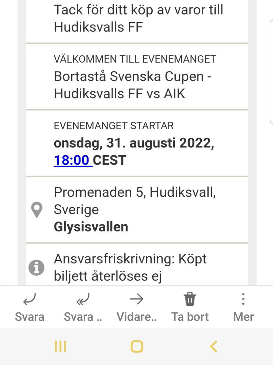 LadiesIce's tweet photo. Köpt mina första fotbollsbiljetter på många år men kommer @aikfotboll till Hudik så kommer jag att finnas på plats o stödja laget....och jag vill se #sebbe #jg på plan🖤💛⚽️ https://t.co/Q5zEb6m9e5