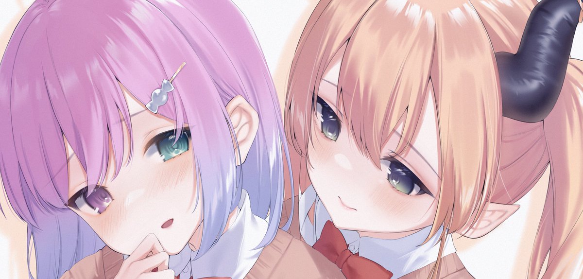 姫森ルーナ ,癒月ちょこ 「8/13 C100 西み19bにて頒布されるゆりちゅーぶ7にイラスト1点寄稿させ」|Kanaeのイラスト