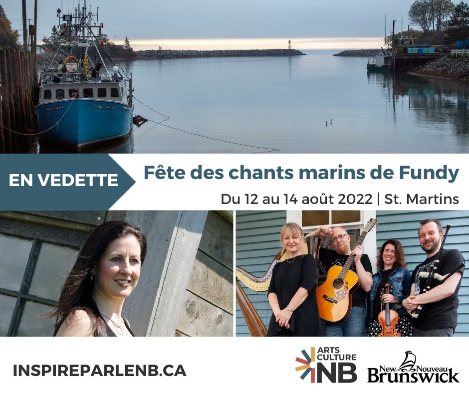 Célébrez les histoires et les chansons des marins à travers une programmation passionnante de divertissement, de nourriture et de musique à #StMartinsNB.

Explorez d'autres événements culturels: inspireparlenb.ca #InspireParLeNB #ArtsCultureNB
