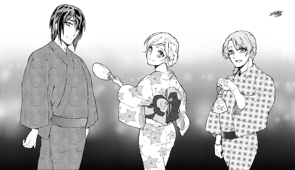 【再掲】水着とか浴衣とか。
#鬼ZinKI #ぴなたぴこ画 