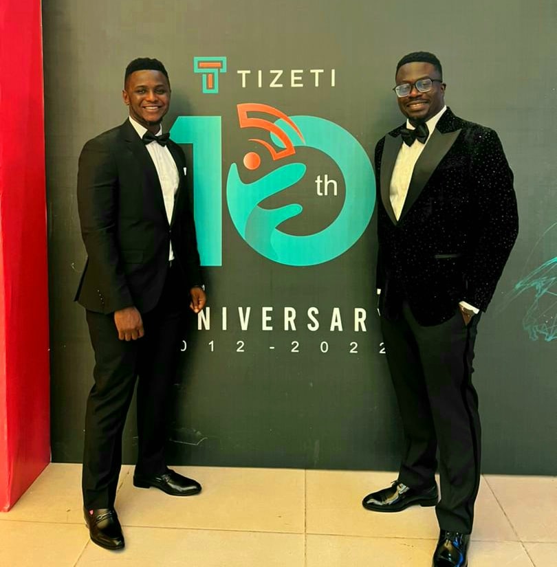 gano_pumping's tweet photo. #TizetiAT10 Was a special day. We had the #nextgen2.0 conference and an  amazing dinner. I am with the number one Founder &amp; CEO @kananyi @tizeti https://t.co/gEBsHFe0ny