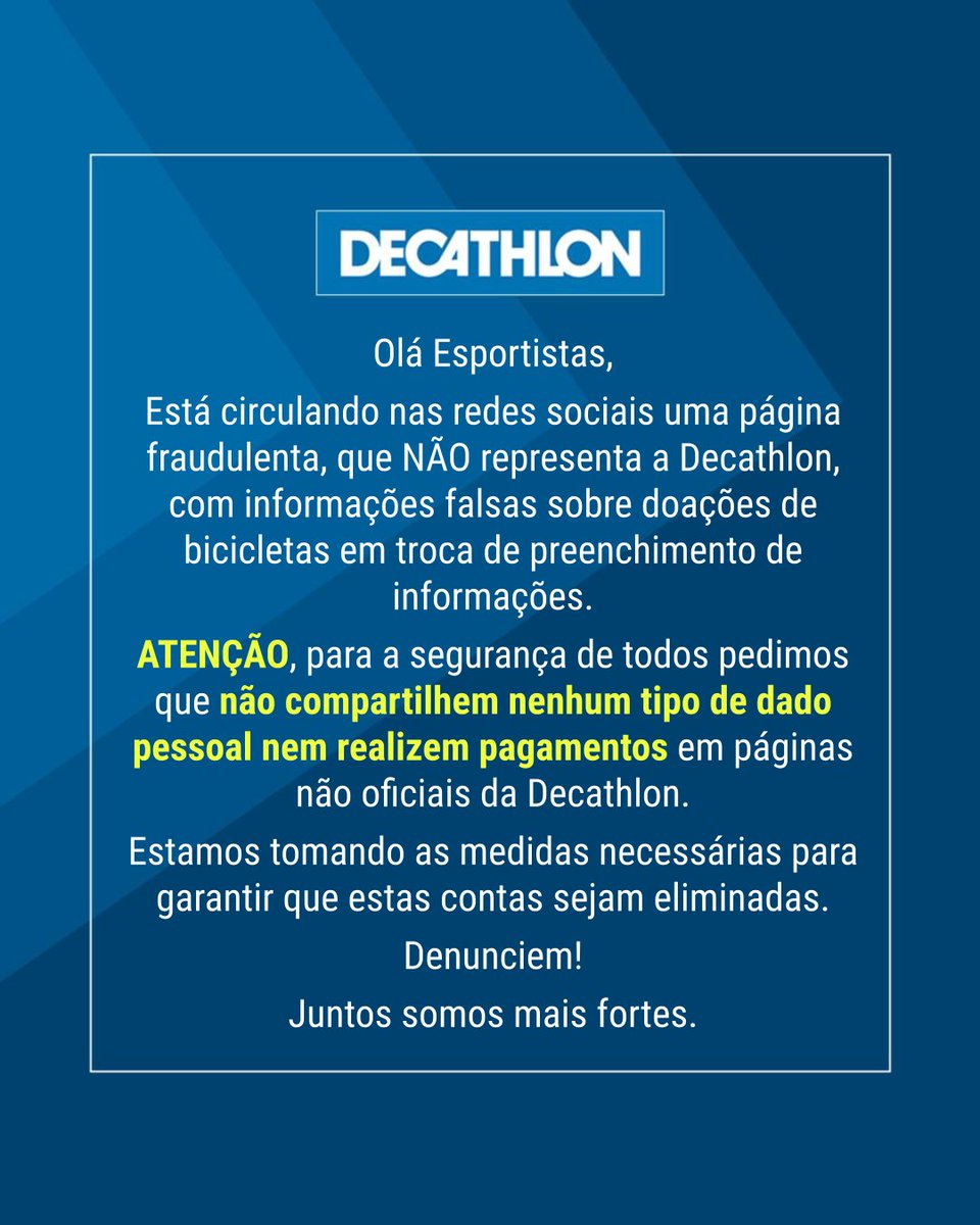 Clientes Decathlon poderão fazer resgate do cashback