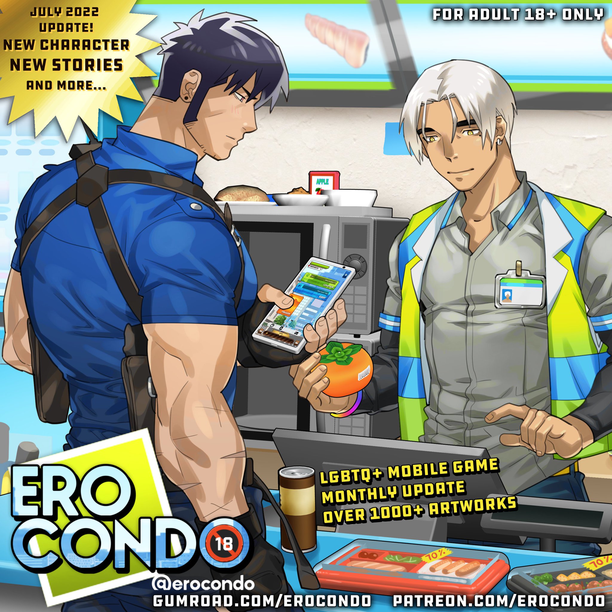 ⭐[New June 2022 Update!] Ero Condo - Yaoi Bara LGBTQ+ mobile game🔞 - 🚦  Ero Condo 🚦