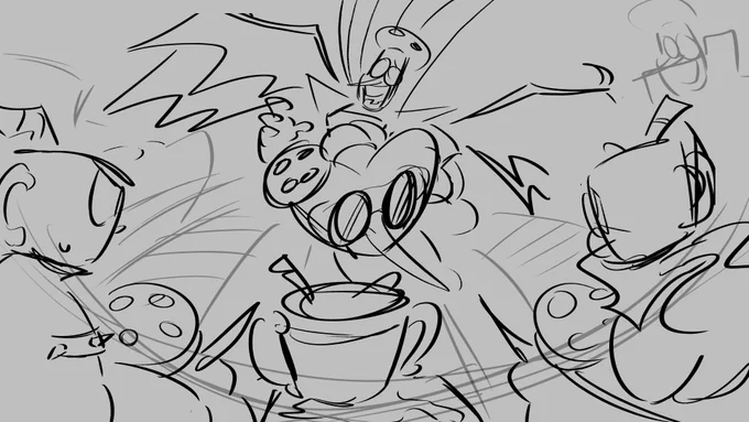 doodling my silly cuphead deltarune au (this started because of spambaker....or saltton idk)
more in replies lol #deltarune #cupheaddlc 