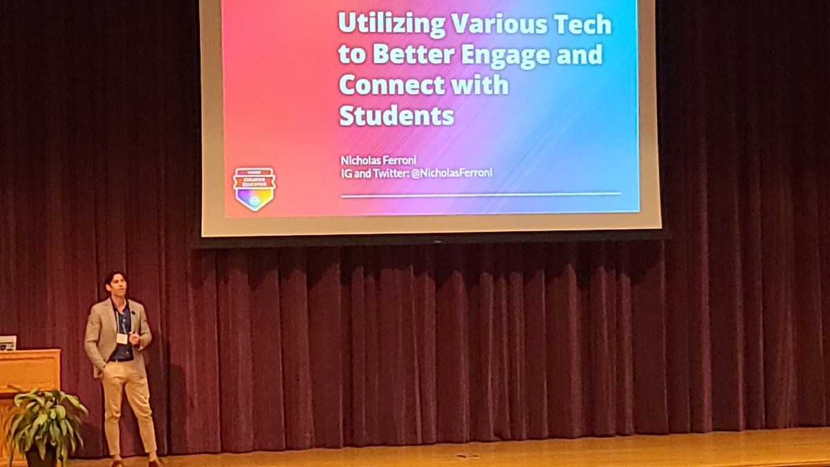MPCS PL Academy 2022 is starting with an amazing Keynote from <a href="/NicholasFerroni/">Nicholas Ferroni</a>! Wow! Thank you <a href="/MPCSVA/">MPCSchools</a> for being amazing! #mpcsconnects