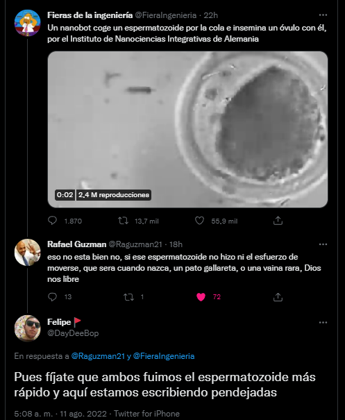 CarlosReges's tweet photo. Estos tres tuits me hicieron el día. Gracias a @FieraIngenieria @Raguzman21 @DayDeeBop por alegrarme el jueves. #vainaloca https://t.co/utUGy5NsJz
