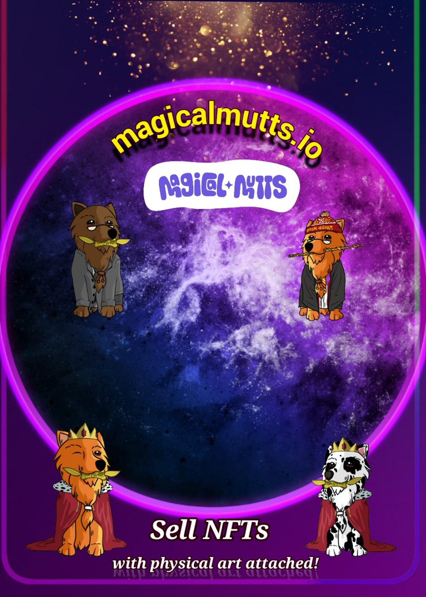 sohyla111's tweet photo. Sell #NFTs with PHYSICAL art attached!!!!!!!!

#MagicalMutts #MagicalMay 

 @DumbleDAO 
 
💯💯✨✨💯💯
    https://t.co/f4nBZRgNlx
 
💯💯✨✨💯💯
  #DumbleDAO #Dumble
#RBXS  #RBXSamurai 
#RBXS_token #BSC https://t.co/bWvTU9FgxH