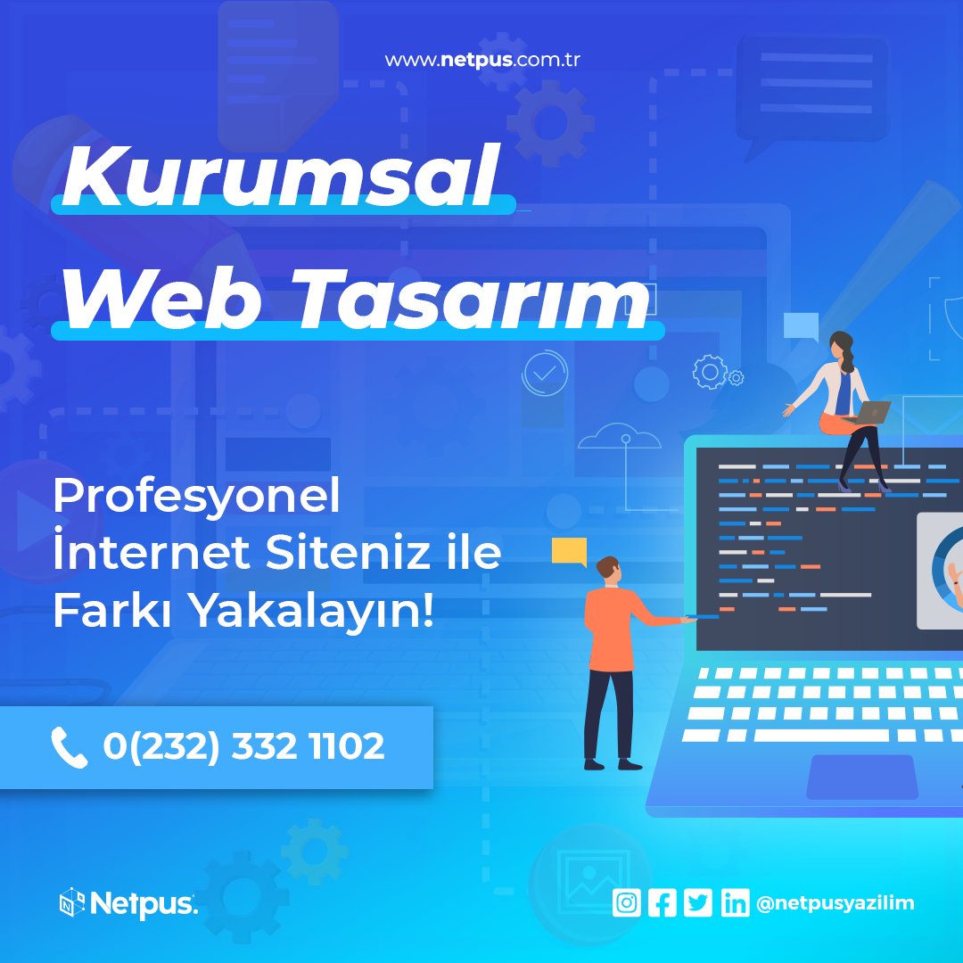 Kurumsal internet siteniz ile rakiplerinize ve potansiyel müşterilerinize karşı daha prestijli gözükmenizi sağlıyor, kurumsal kimliğinizi ön planda tutuyoruz!

📞 0 (232) 332 1102
📧 info@netpus.com.tr
🌐 netpus.com.tr
.
.
#netpus #netpusyazılım #yazılım #web