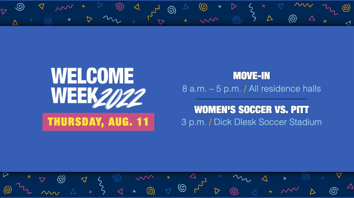 Welcome Week is finally here, kicking off with move-in! 🙌

For information on all things Welcome Week, visit go.wvu.edu/welcomeweek2022.