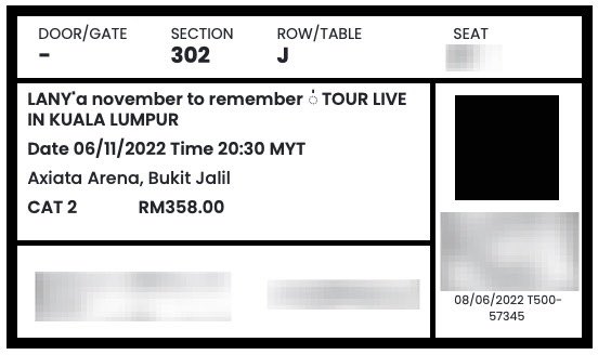 tarosfile's tweet photo. hallu malaysian frens, helping my good friend to sell her LANY tickets

WTS / let go LANY concert in Kuala Lumpur

- ONE (1) ticket 
- Cat 2 - RM360 (bought for RM368 incl fee)

please help rt 🥰🥰🥰🥰 https://t.co/e2RNHe36sv