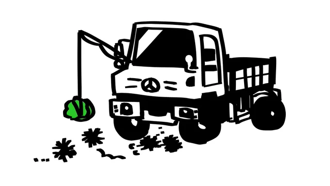 わたしの描いた車の絵を見てくれ(唐突) 