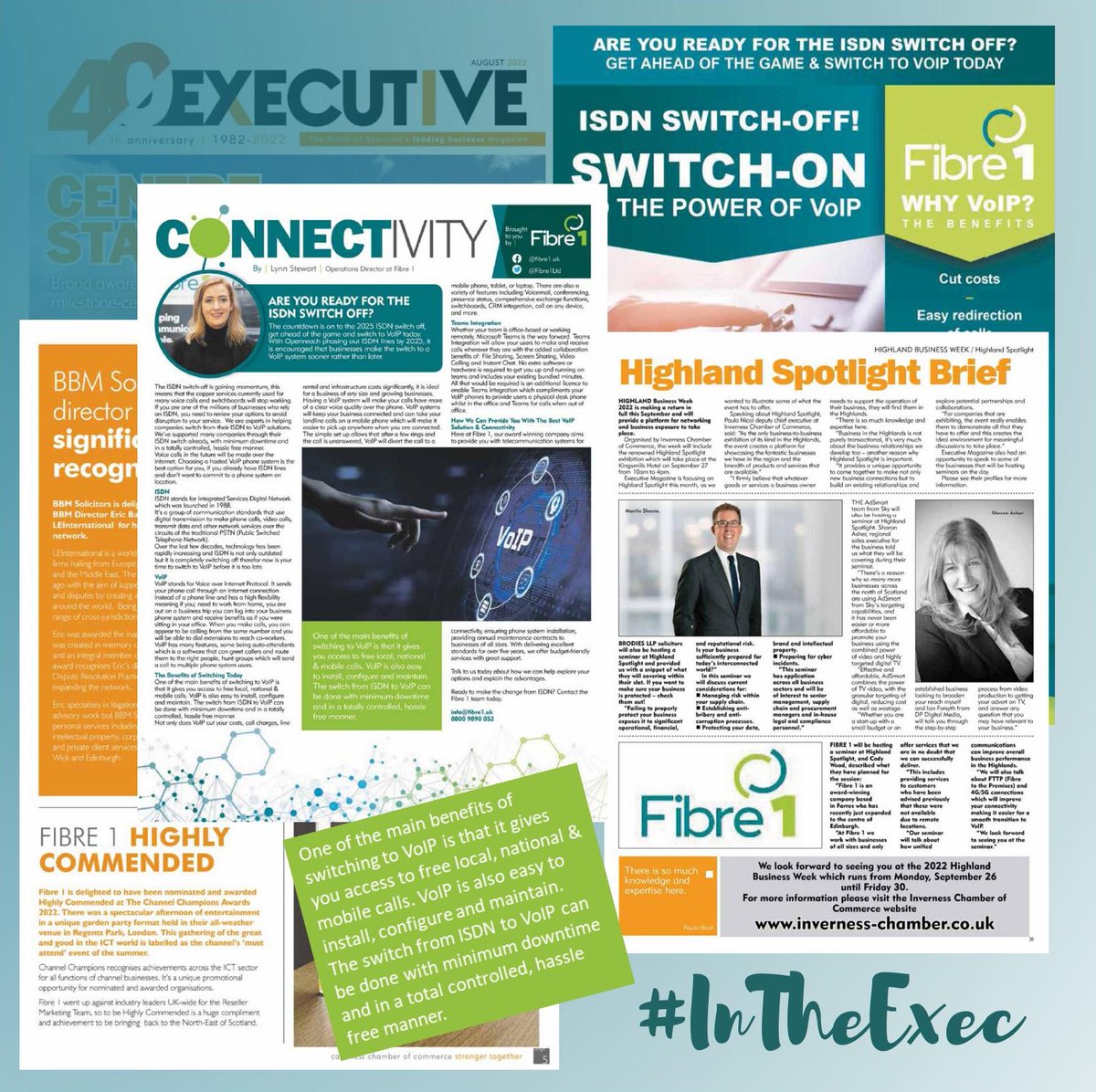 Fibre 1 Ltd | @executive_magazine ✨

Head over to our LinkedIn for more information ➡️linkedin.com/company/fibre-…

#IntheExec #Marketing #Fibre1 #Connectivity #VoIP #Telecoms #ISDN #SupportLocal #GreatCustomerService #InvernessChamber #CaithnessChamber #Featured