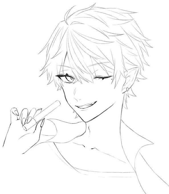 久しぶりのお絵描き…ちょっと進捗…!
色塗りでメイク上手に表現出来る自信が無い😇 