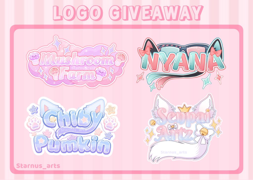 Everwonderland_'s tweet photo. Since I already reached 300m I’m gonna host an art giveaway
Have a chance to win logo by doing these;
🔁 retweet
💗 heart
➕follow

Will choose a winner in August 31 using virtual spinning wheel
#vtuber #PHVtuber #logodesign #vtubelogo #vtubecommission #VTuberUprising  #VTuberEN https://t.co/nqPsVb2TIe
