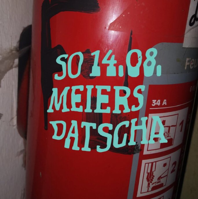 Neue Woche, Neue Runde diesmal bei uns im Meier: 

Freitag - 23 Uhr - Club Latine 
mit Austellung ab 21 h, checkt unsere Website für mehr Infos 

Samstag - 23 Uhr - Plates x Sønder x DRY X Capsule 

Sonntag - 10 Uhr - Meiers Datscha