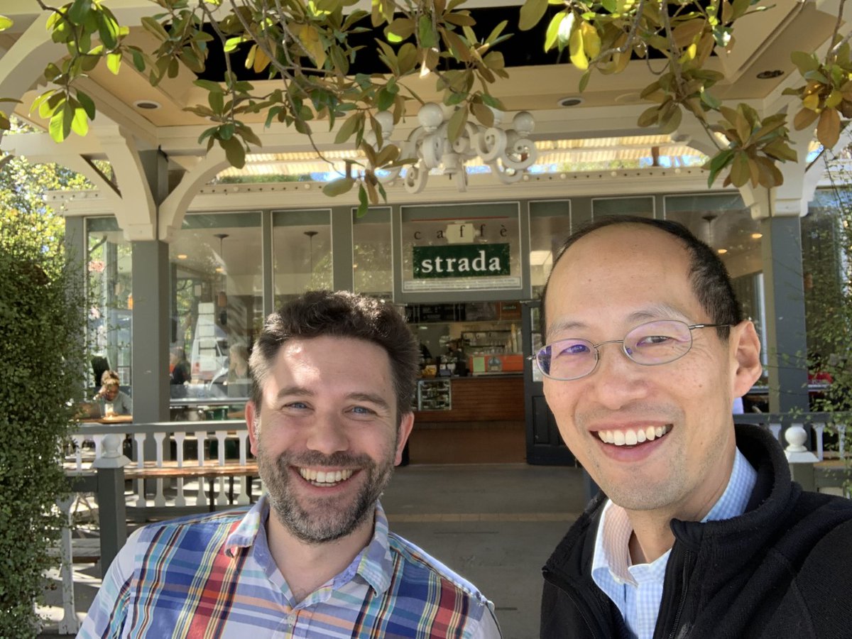 CotruvoLab's tweet image. Took a break from #SIMBAM2022 to cross the bay and meet up with @christhechang at a favorite haunt from my Chang lab days @UCB_Chemistry. Great to finally be able to catch up in person!