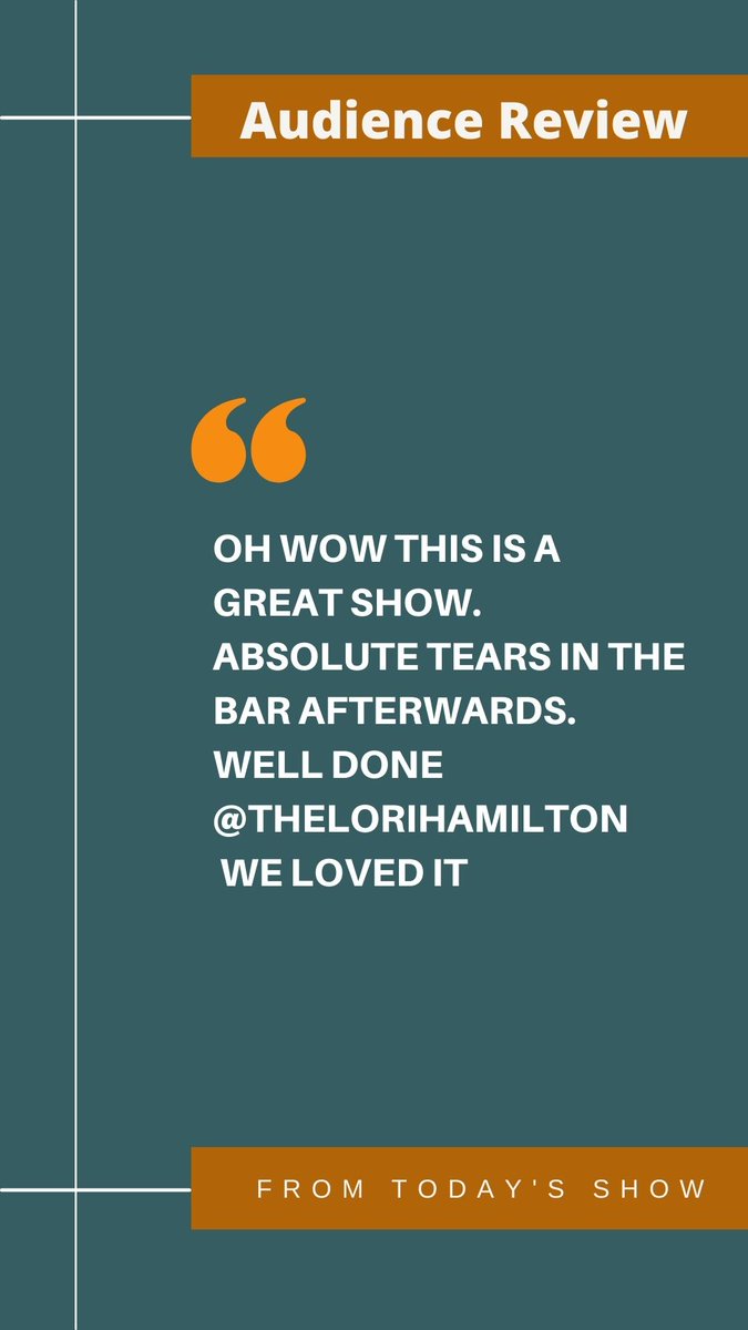 Audience review from today's show!  #edfringe #edfringe2022 <a href="/edfringe/">Edinburgh Festival Fringe</a> <a href="/thespaceUK/">theSpaceUK</a> <a href="/FringeReview/">FringeReview</a>