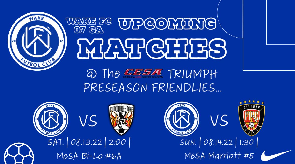 Wake FC 06/07 GA tweet media