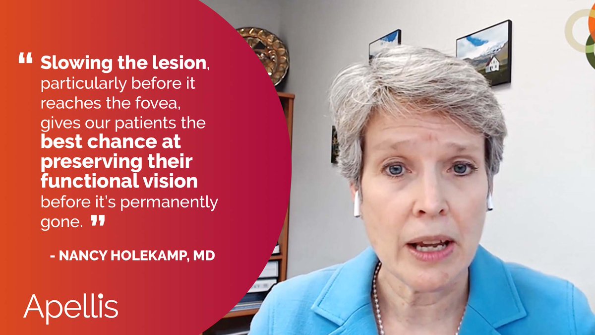 ApellisPharma's tweet photo. Measuring functional vision loss for patients with #GeographicAtrophy (GA) is critical to understanding disease progression. 

Click below to watch Dr Holekamp explain why and how she does this.

#GAKnowledge 

https://t.co/tByivEm8bz https://t.co/T7gUqzBriW