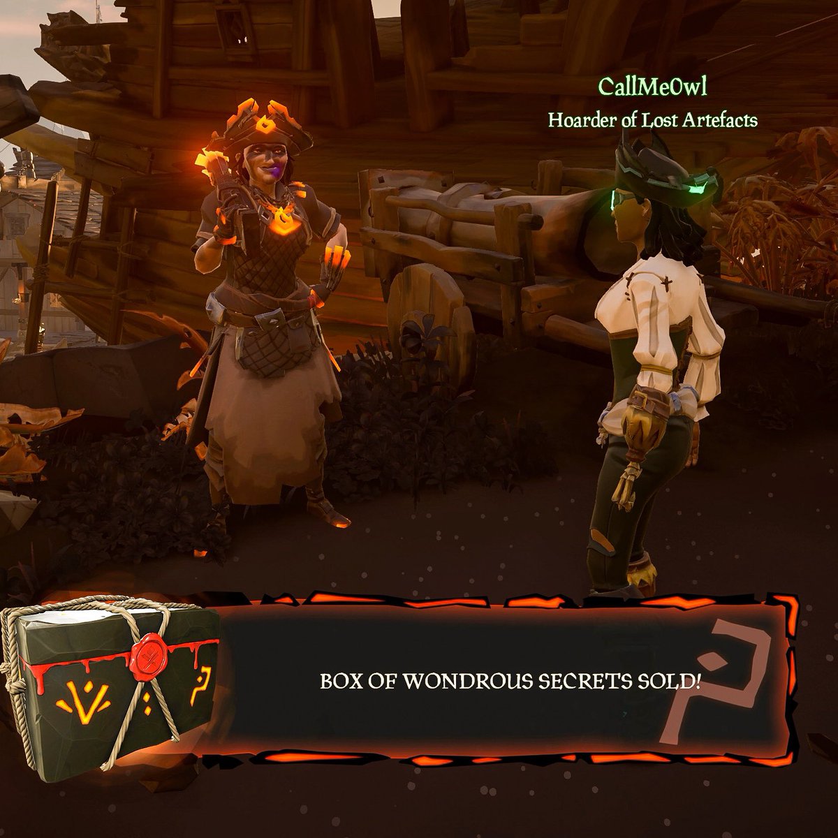Capt_Ballzonia's tweet photo. I see that the Box Of Wondrous Secrets have been popping up quite a bit lately, so I think itโs best we have a good ole adventure into the #DevilsRoar in the search for more.
Here are the pics from when I finally spotted one with @CarryTheLegend ๐ฆ ๐ฆ ๐ฅ @SeaOfThieves https://t.co/rSwvii8z4A