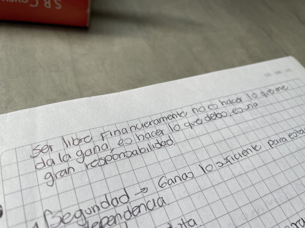DeyxieM's tweet photo. A mayor responsabilidad mayor libertad. La responsabilidad es una de las cuotas a pagar para ser exitoso. notas de #SHIFT2020 aplicando para la beca #SHIFT2022 @HyenukChu @somoscdi https://t.co/18s2pFiZgk
