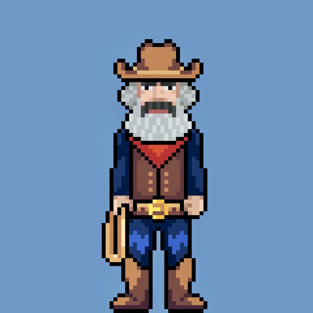 The only thing quicker than his Gun is his Pen 🖊 

opensea.io/assets/ethereu…

#NFT #NFTs #nftart