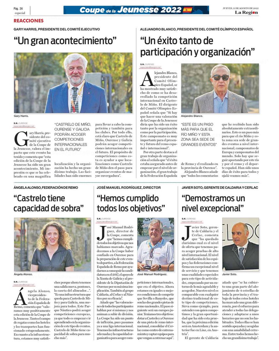 Especial <a href="/LaRegion/">La Región</a> <a href="/CoupeOurense/">Le Coupe de la Jeunesse Ourense 2022</a>