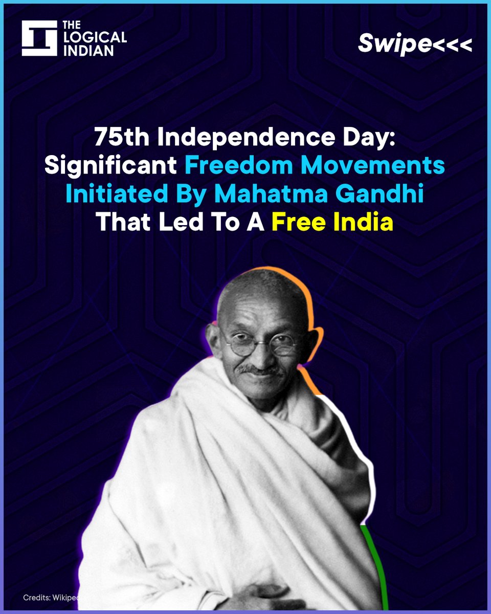 LogicalIndians's tweet photo. The contribution of Mahatma Gandhi to the Indian freedom movement can't be measured in words. He, with other freedom fighters, forced the Britishers to leave India.
#75thindependenceday #mahatmagandhi #fatherofnation #freedomstruggle #freedommovements https://t.co/MqdvHoiGLD
