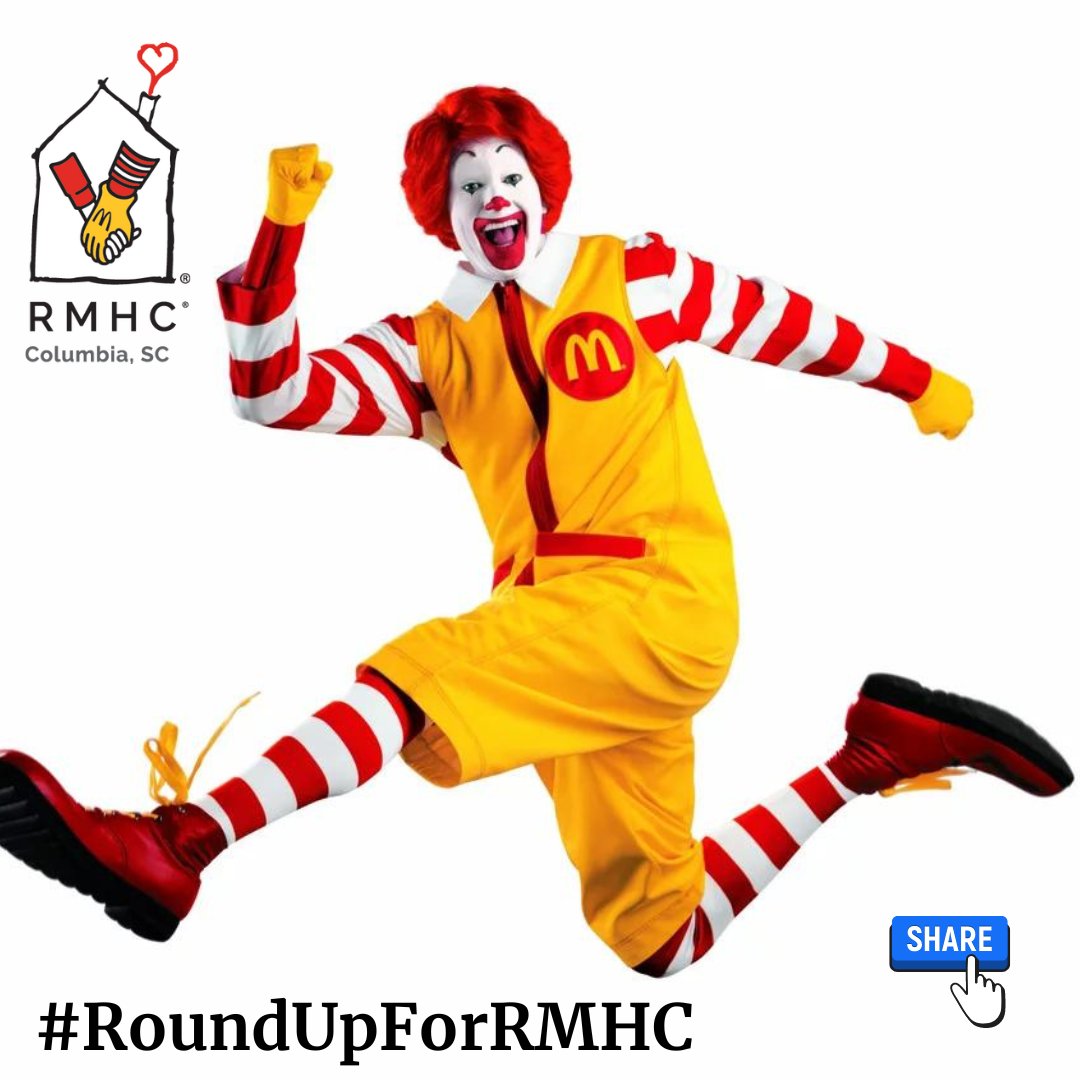 Every time you visit a local McDonald’s restaurant, you can help support families with ill and injured children by asking to Round-Up for RMHC when you place your order on the kiosk or with a crew member at the counter or drive-thru. #RoundUpForRMHC
