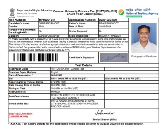 dhoot_gaurang's tweet photo. @DG_NTA When will be the postponed dates released ?
Those students was not able to give paper on 6th August 2022 please give specific dates and clear information. https://t.co/gh29LKyW51