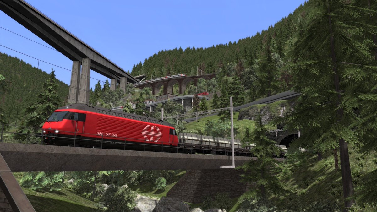 railsimulator's tweet photo. What's your favourite mountain route in Train Simulator Classic? ⛰️ 

#MountainDay #TrainSimulator https://t.co/G2OgGVdtWk