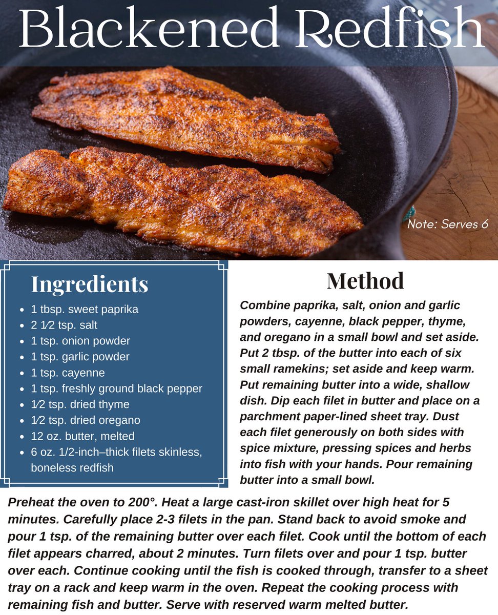 HoumasHouse's tweet photo. Join us today at noon on Facebook and Instagram for a LIVE cooking demo as we prepare Blackened Redfish! 
#cookwithus #cookingisfun #livecookingshow
#houmashouse https://t.co/ZzJOlybypB