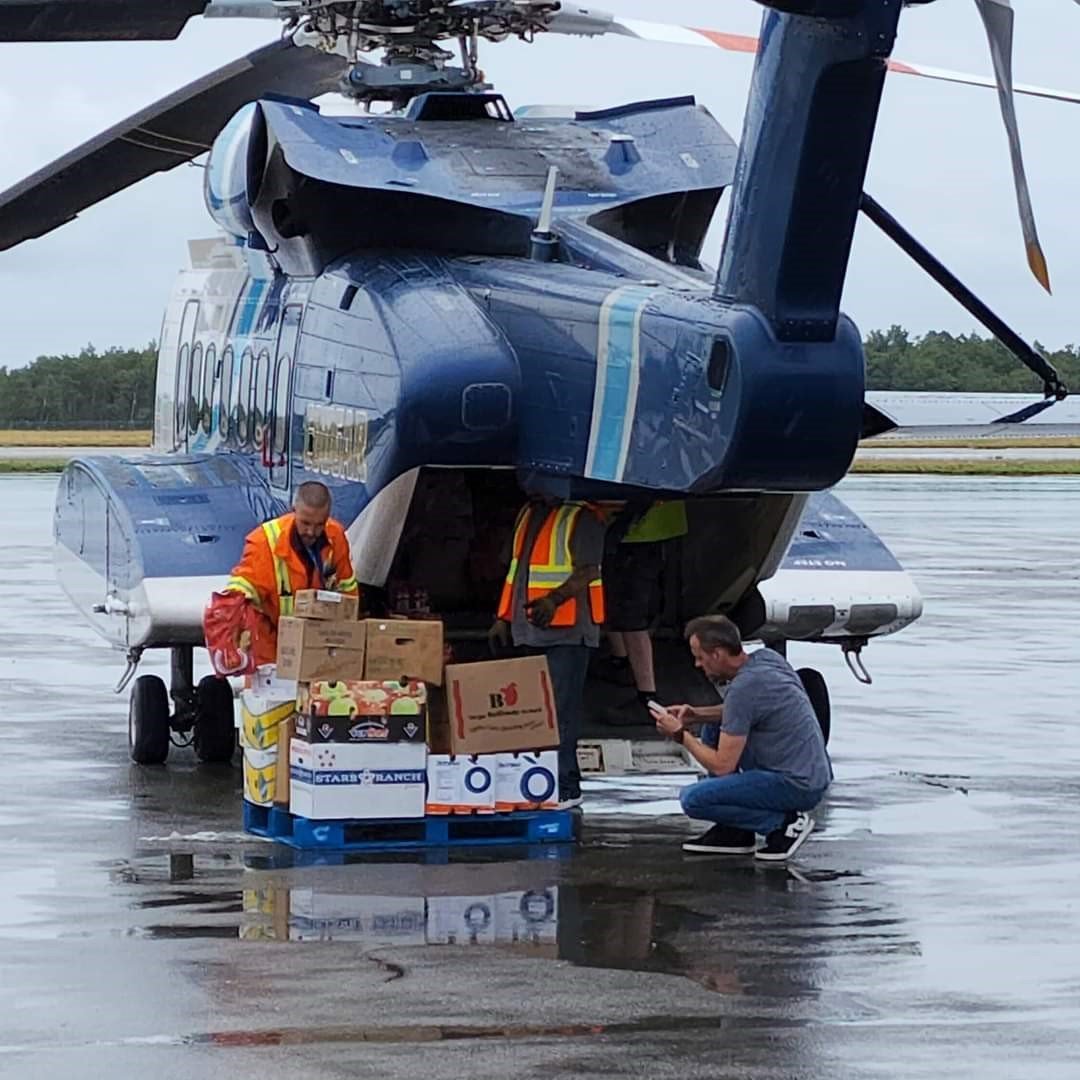 GovNL's tweet photo. Our thanks continue to go out to RMS Pope, Cougar, volunteers, and all those who have been helping to get much needed supplies to Harbour Breton this week. In Newfoundland and Labrador, we come together to help one another, and this week that sprit has been on full display. ♥ https://t.co/mlgwRh8wYK