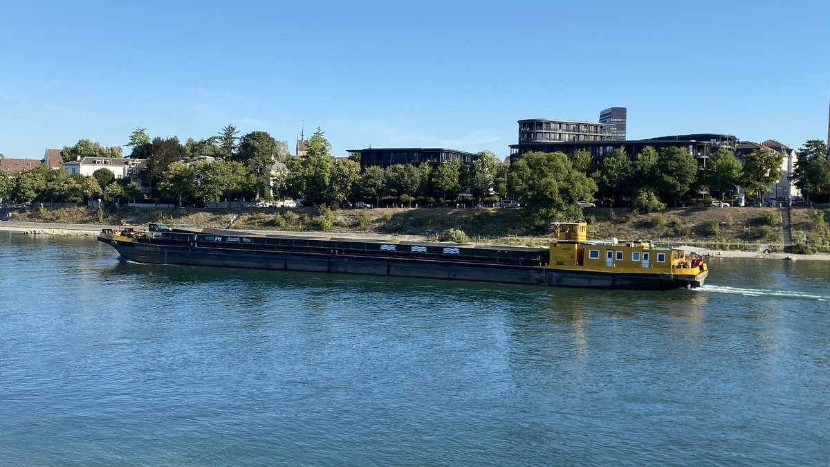 BERN westbound today #maritimebasel #shipping