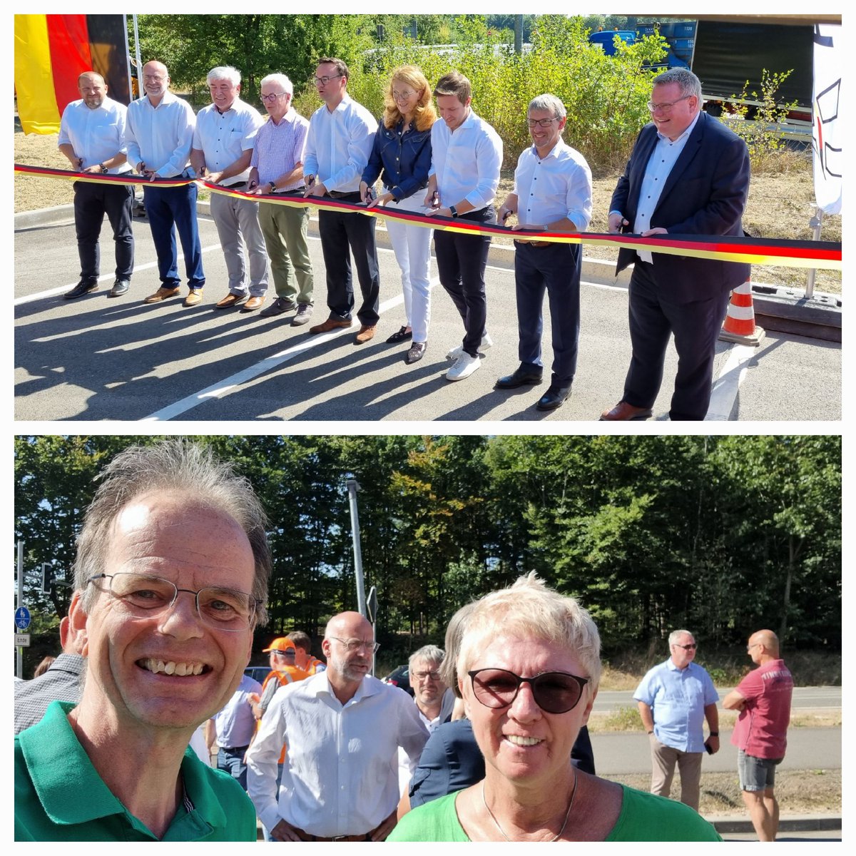 „Großer Bahnhof“ bei der feierlichen Verkehrsfreigabe nach Umbau der A6-Anschlußstelle zwischen #Homburg und #Bexbach. bit.ly/3pcJgaU

#B423
#Fahrrad
#HomburgSaar 
#Klimaschutz 
#Mobilität
#Nachhaltigkeit
#Raumordnungsverfahren 
#Waldopfer
#Zunderbaum