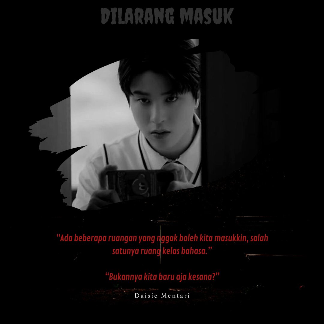 daisiementari's tweet photo. : “Ada satu ruang kelas yang nggak boleh kita masukkin”

— so junghwan treasure few tweets horror au https://t.co/yAaN7sDpf8